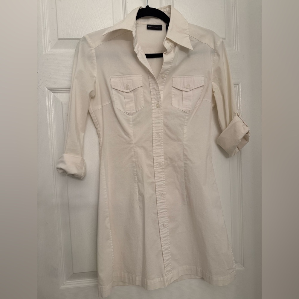 New York & Company Mini Shirt Dress